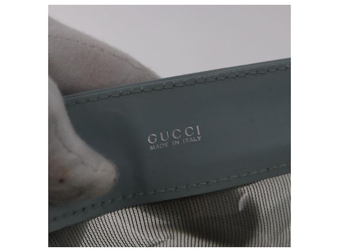 GUCCI Tote Bag Mesh Hellblau Silber 002 3754 0404 Auth ar13988 - Ansicht 16