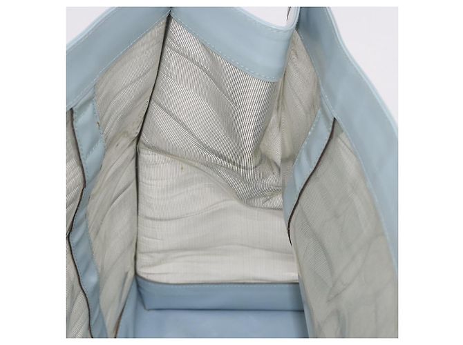 GUCCI Tote Bag Mesh Hellblau Silber 002 3754 0404 Auth ar13988 - Ansicht 18