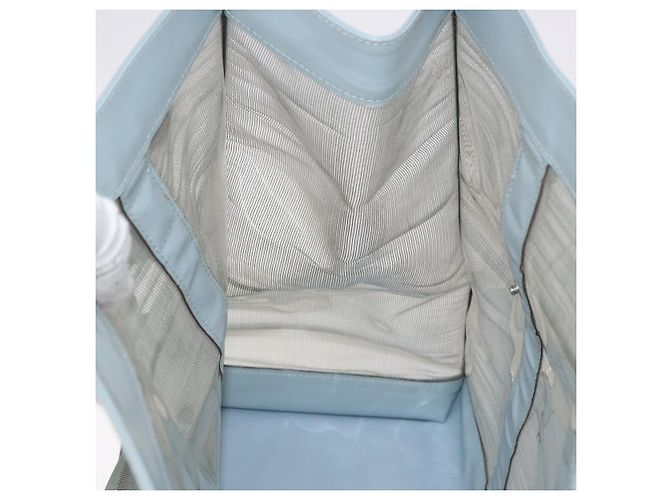 GUCCI Tote Bag Mesh Hellblau Silber 002 3754 0404 Auth ar13988 - Ansicht 19