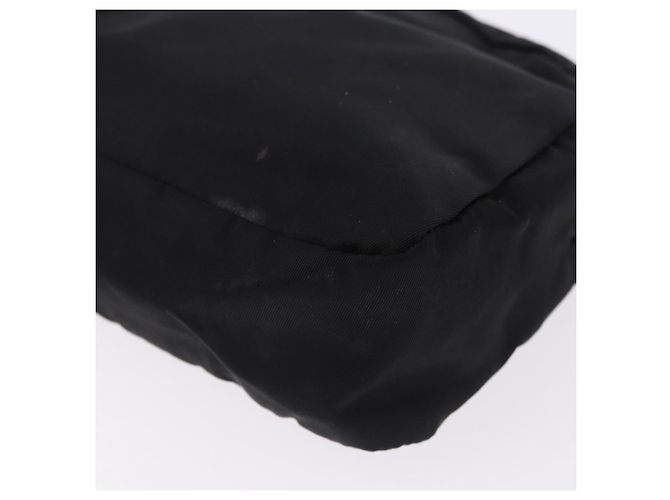 PRADA Pouch Nylon Schwarz Silber Auth 191801 - Ansicht 11