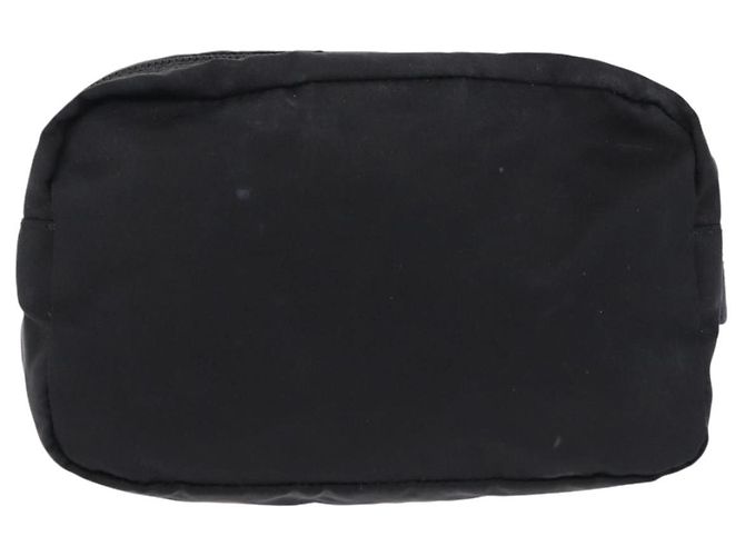 PRADA Pouch Nylon Schwarz Silber Auth 191801 - Ansicht 3