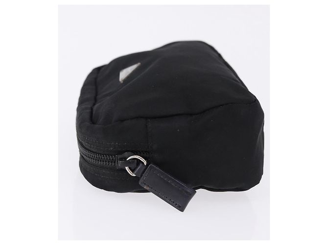 PRADA Pouch Nylon Schwarz Silber Auth 191801 - Ansicht 5