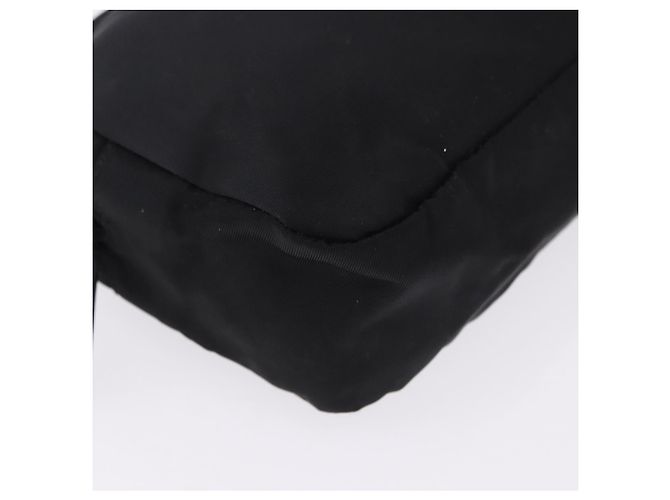 PRADA Pouch Nylon Schwarz Silber Auth 191801 - Ansicht 8