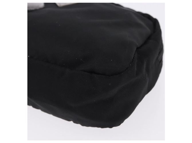 PRADA Pouch Nylon Schwarz Silber Auth 191801 - Ansicht 9