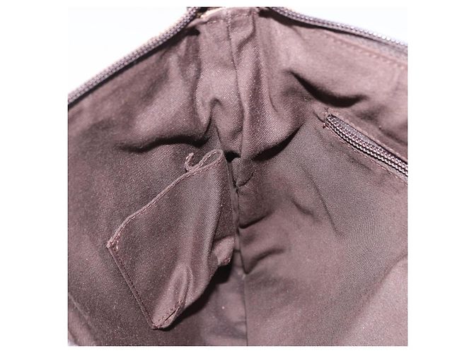 Borsa a Spalla GUCCI GG Canvas Beige Argento 145857 Auth ka5285A - vista 18