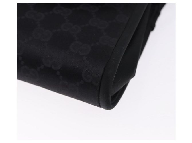 Borsa GUCCI GG in nylon nero e oro Auth 190585 D'oro - vista 11