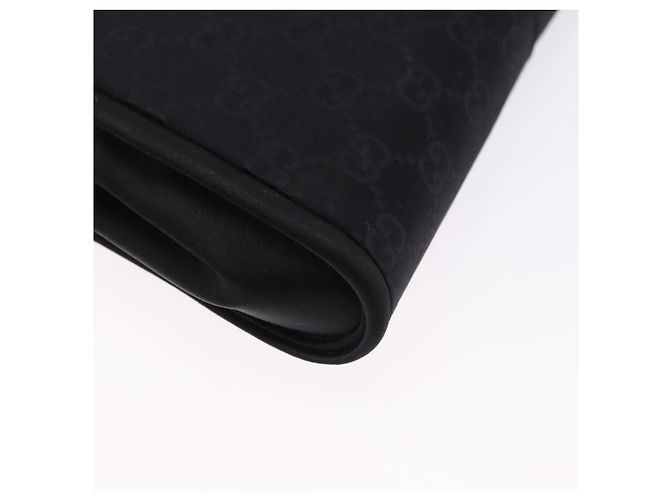 Borsa GUCCI GG in nylon nero e oro Auth 190585 D'oro - vista 12