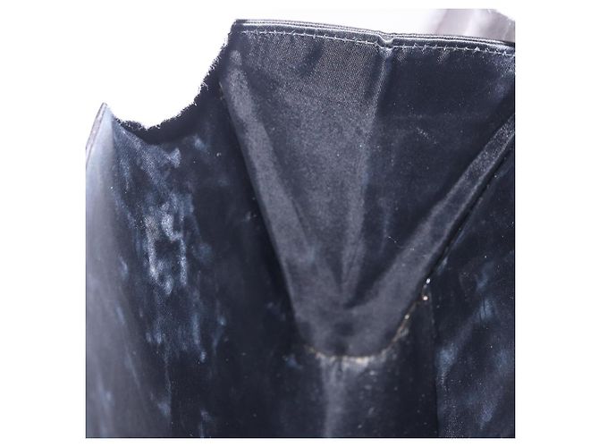 Borsa GUCCI GG in nylon nero e oro Auth 190585 D'oro - vista 19