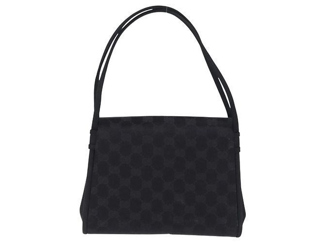 Borsa GUCCI GG in nylon nero e oro Auth 190585 D'oro - vista 3