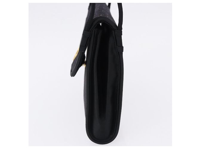 Borsa GUCCI GG in nylon nero e oro Auth 190585 D'oro - vista 4