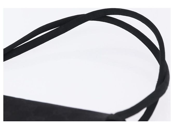 Borsa GUCCI GG in nylon nero e oro Auth 190585 D'oro - vista 8