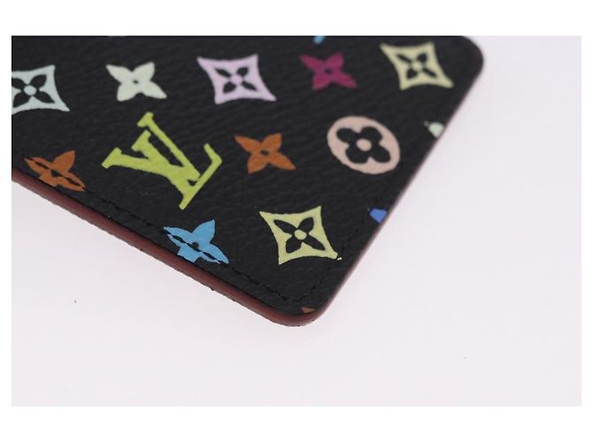LOUIS VUITTON Monogram Multicolor Etui Hand Mirror Black M92651 LV Auth 192940V Schwarz - Ansicht 10