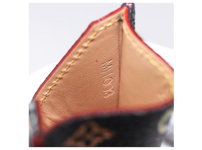 LOUIS VUITTON Monogram Multicolor Etui Hand Mirror Black M92651 LV Auth 192940V Schwarz - Ansicht 16