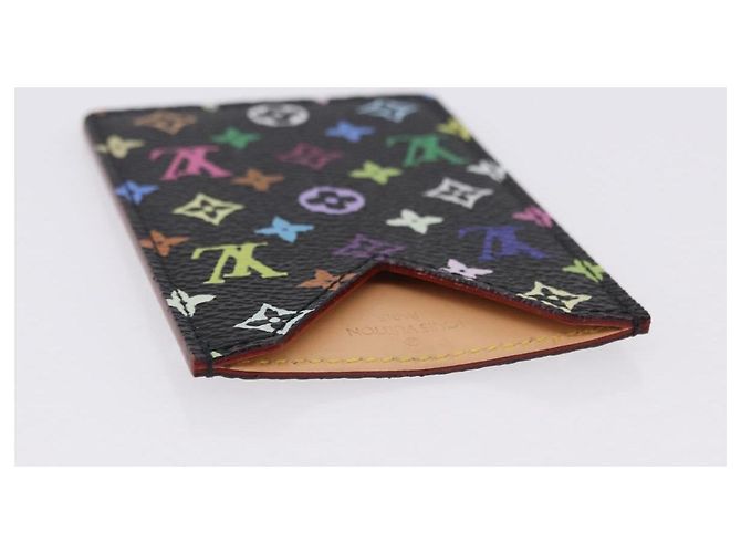 LOUIS VUITTON Monogram Multicolor Etui Hand Mirror Black M92651 LV Auth 192940V Schwarz - Ansicht 6