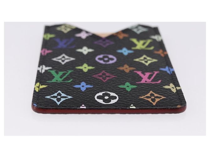 LOUIS VUITTON Monogram Multicolor Etui Hand Mirror Black M92651 LV Auth 192940V Schwarz - Ansicht 7