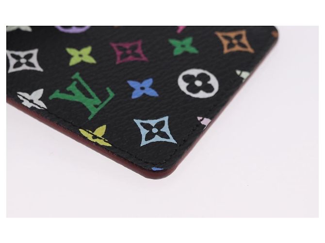 LOUIS VUITTON Monogram Multicolor Etui Hand Mirror Black M92651 LV Auth 192940V Schwarz - Ansicht 8