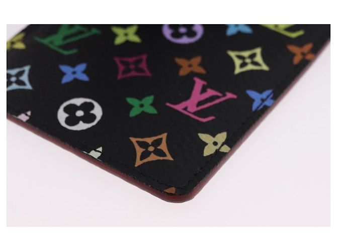 LOUIS VUITTON Monogram Multicolor Etui Hand Mirror Black M92651 LV Auth 192940V Schwarz - Ansicht 9