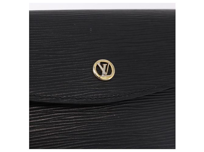 LOUIS VUITTON Epi Montaigne 23 Clutch Bag Nero M52662 LV Auth 190815 - vista 12