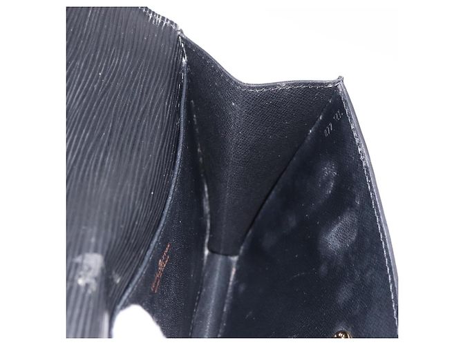 LOUIS VUITTON Epi Montaigne 23 Clutch Bag Nero M52662 LV Auth 190815 - vista 16