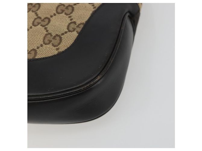 Borsa GUCCI GG Canvas Jackie Webb Sherry Line Beige Silver 001 3306 Auth 192743V Argento - vista 10