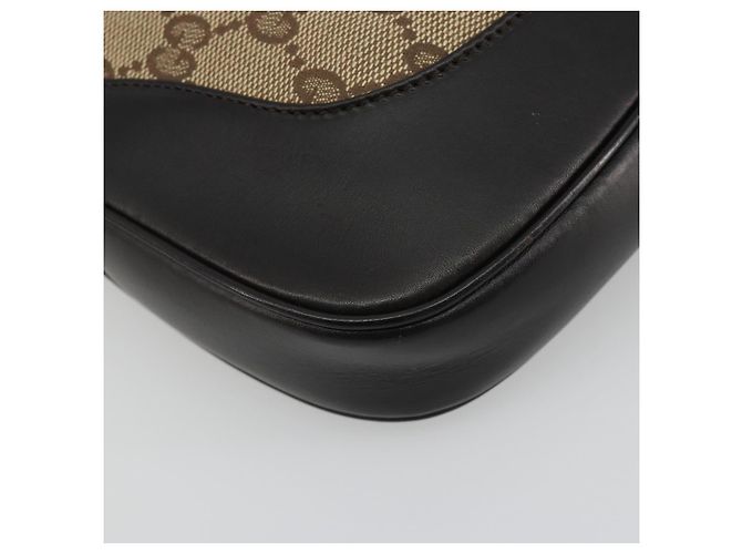 Borsa GUCCI GG Canvas Jackie Webb Sherry Line Beige Silver 001 3306 Auth 192743V Argento - vista 13