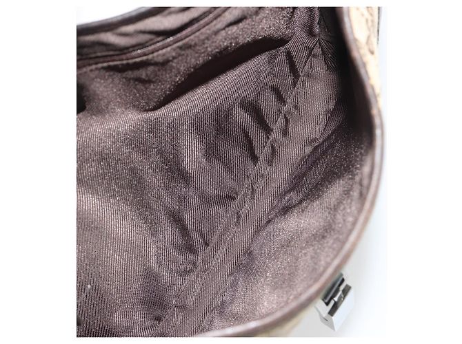 Borsa GUCCI GG Canvas Jackie Webb Sherry Line Beige Silver 001 3306 Auth 192743V Argento - vista 17