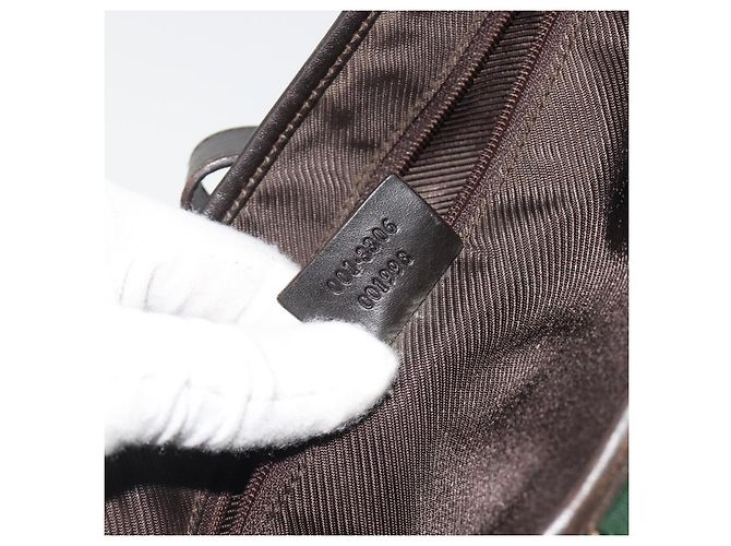 Borsa GUCCI GG Canvas Jackie Webb Sherry Line Beige Silver 001 3306 Auth 192743V Argento - vista 22