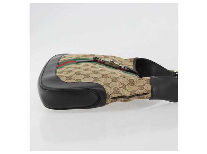 Borsa GUCCI GG Canvas Jackie Webb Sherry Line Beige Silver 001 3306 Auth 192743V Argento - vista 4