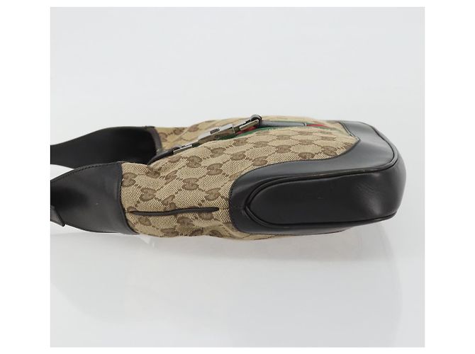 Borsa GUCCI GG Canvas Jackie Webb Sherry Line Beige Silver 001 3306 Auth 192743V Argento - vista 5