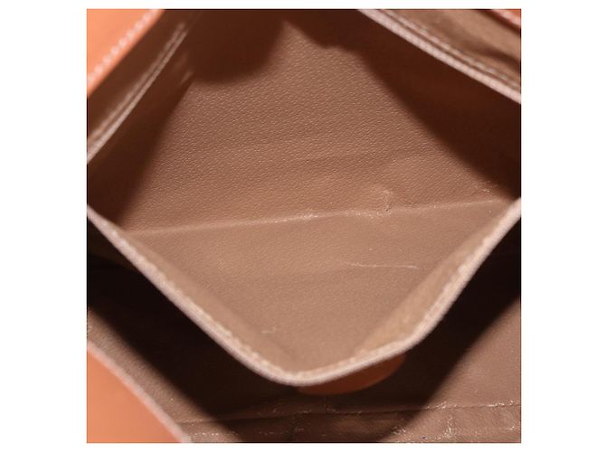 Céline Borsa a mano circolare CELINE Macadam Canvas PVC Pelle Marrone Oro Autentica 192066 D'oro - vista 20