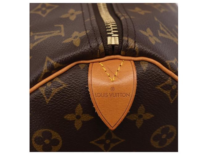 LOUIS VUITTON Borsa Boston Monogram Keepall 55 M41424 LV Auth 190413V Monogramma - vista 14