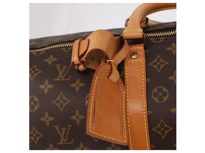 LOUIS VUITTON Borsa Boston Monogram Keepall 55 M41424 LV Auth 190413V Monogramma - vista 15