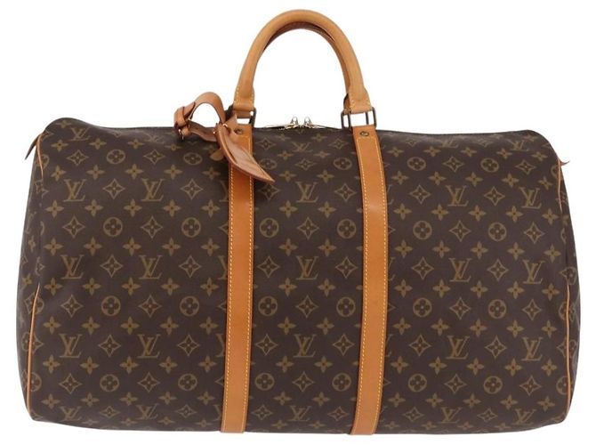 LOUIS VUITTON Borsa Boston Monogram Keepall 55 M41424 LV Auth 190413V Monogramma - vista 2