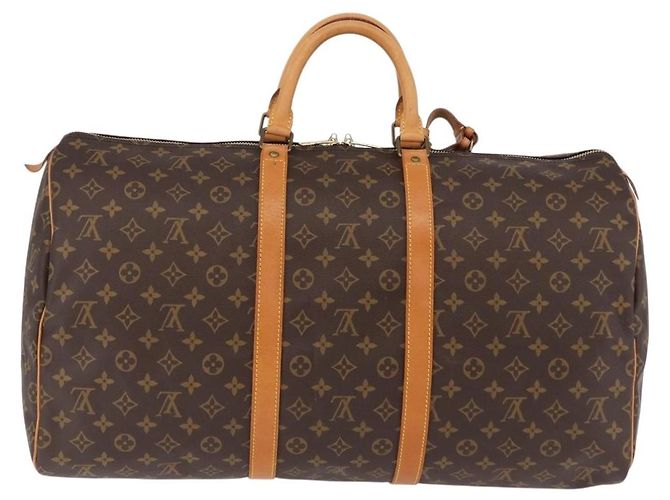 LOUIS VUITTON Borsa Boston Monogram Keepall 55 M41424 LV Auth 190413V Monogramma - vista 3