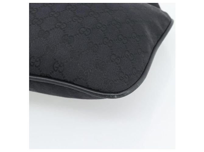 GUCCI GG Canvas Bamboo Handtasche Schwarz Silber 001 4033 Auth ep15336A - Ansicht 10