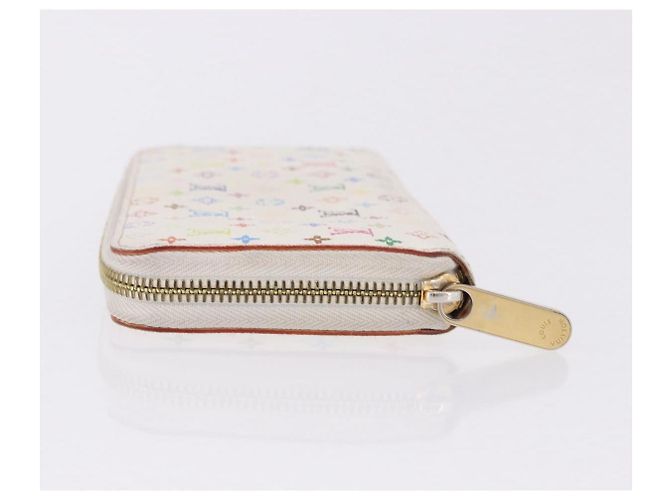 LOUIS VUITTON Monogram Multicolor Zippy Wallet White M60241 LV Auth 192417 Bianco - vista 6