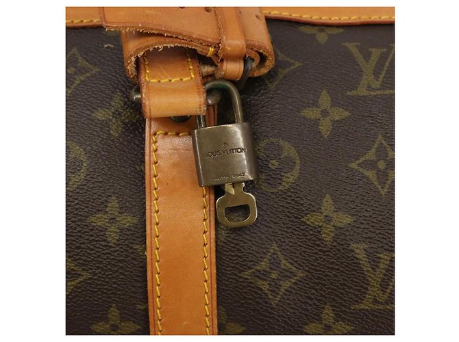 LOUIS VUITTON Monogram Sac Souple 55 Boston Bag M41622 LV Auth 189708A Monogramma - vista 16
