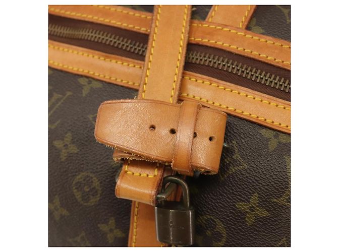 LOUIS VUITTON Monogram Sac Souple 55 Boston Bag M41622 LV Auth 189708A Monogramma - vista 17