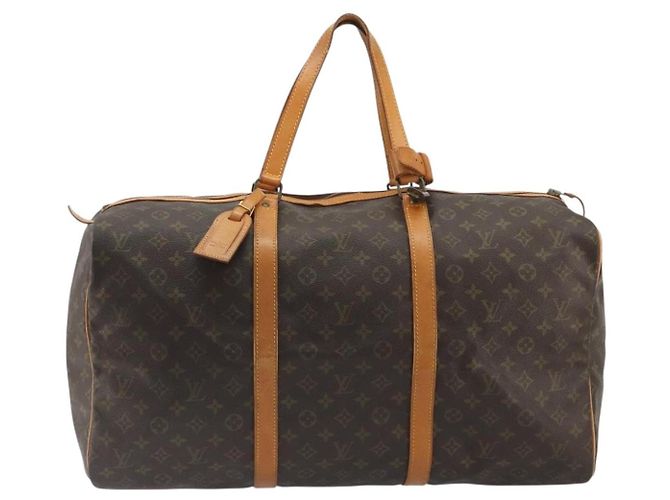 LOUIS VUITTON Monogram Sac Souple 55 Boston Bag M41622 LV Auth 189708A Monogramma - vista 2