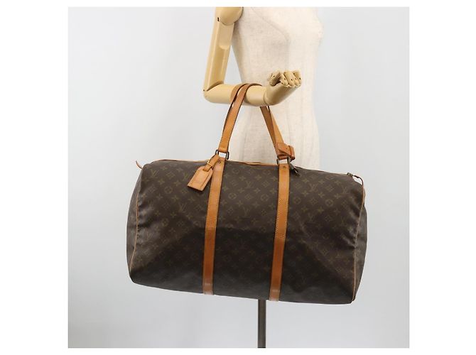 LOUIS VUITTON Monogram Sac Souple 55 Boston Bag M41622 LV Auth 189708A Monogramma - vista 22