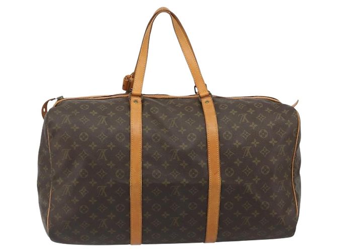 LOUIS VUITTON Monogram Sac Souple 55 Boston Bag M41622 LV Auth 189708A Monogramma - vista 3