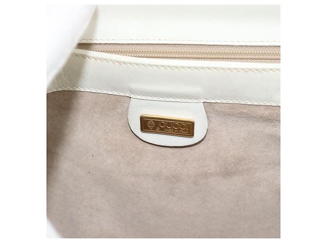 Borsa GUCCI in Pelle Bianco Oro 000 406 0025 Auth ar14074 D'oro - vista 15