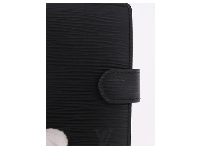 LOUIS VUITTON Epi Agenda Mini Day Planner Cover Black LV Auth 192021 Negro - vista 12