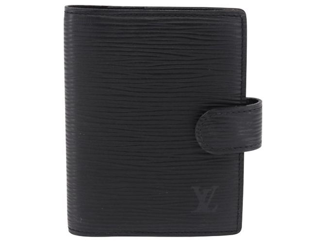 LOUIS VUITTON Epi Agenda Mini Day Planner Cover Black LV Auth 192021 Negro - vista 2