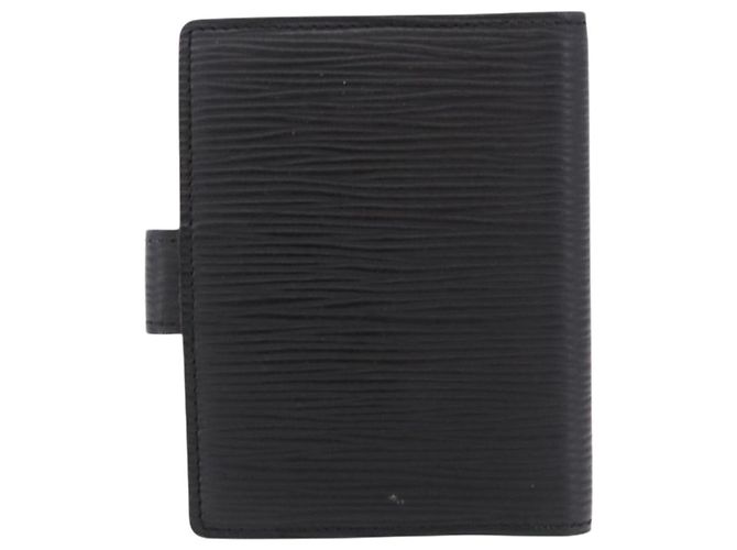 LOUIS VUITTON Epi Agenda Mini Day Planner Cover Black LV Auth 192021 Negro - vista 3