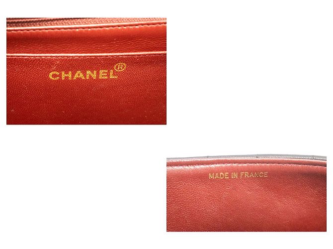 CHANEL Borsa a tracolla Single Flap con catena a righe nera trapuntata Nero - vista 8