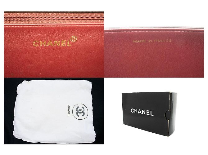 CHANEL Borsa a tracolla clutch Full Flap Chain Nera in agnello trapuntato Nero - vista 8