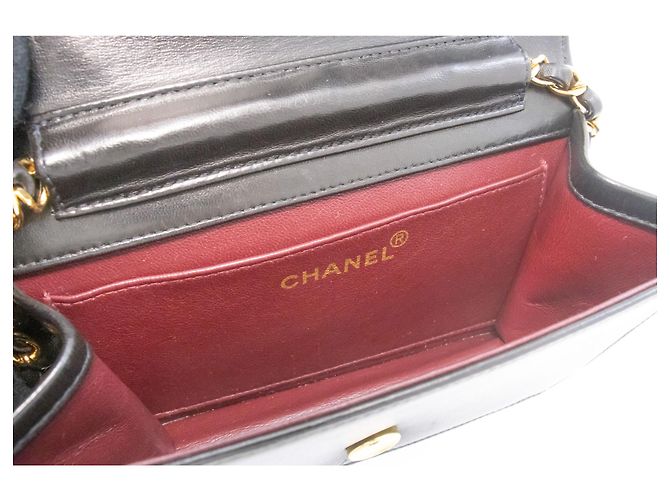 CHANEL Borsa a Spalla Small Full Flap con Catena Clutch Trapuntata Nera Nero - vista 10