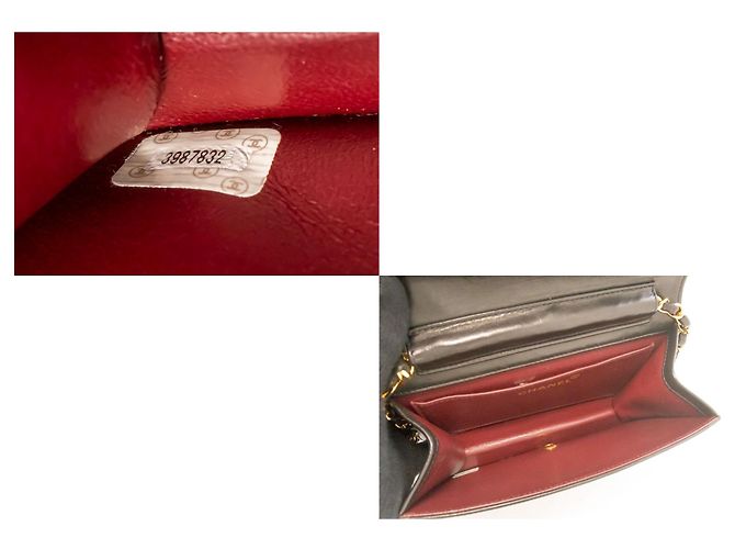 CHANEL Borsa a Spalla Small Full Flap con Catena Clutch Trapuntata Nera Nero - vista 9