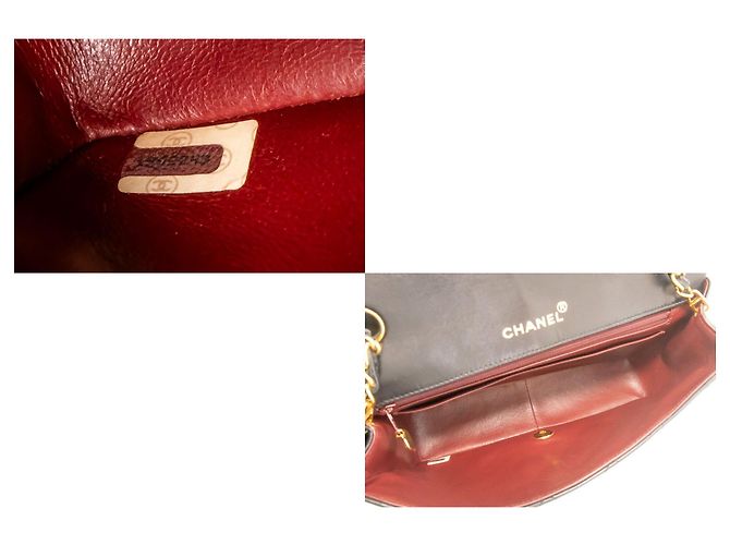 CHANEL Diana Flap Chain Shoulder Bag Black Quilted Lambskin Nero - vista 9